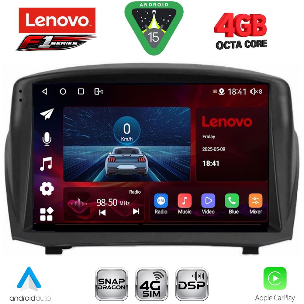 SSQ9154B_15 LENOVO SSQ 9154B_CPA (9inc) MULTIMEDIA TABLET for FORD FIESTA mod. 2008-2017 - Image 1
