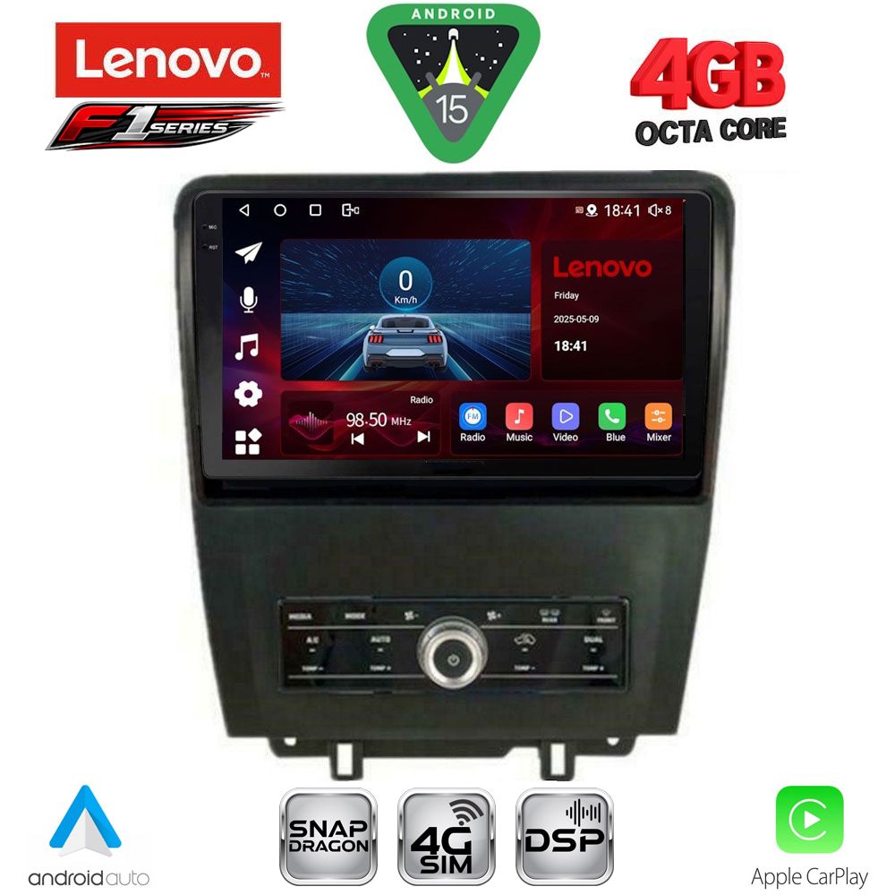 SSQ9165_15 LENOVO SSQ 9165_CPA (9inc) MULTIMEDIA TABLET for FORD MUSTANG mod. 2010-2015 - Image 1