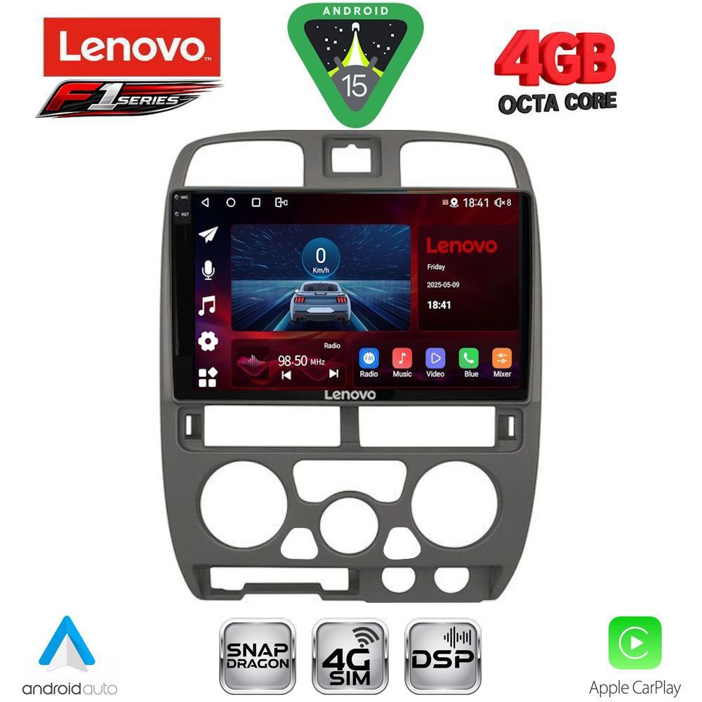 SSQ9253GR-15 LENOVO SSQ 9253GR_CPA (9inc) MULTIMEDIA TABLET for ISUZU D-MAX mod. 2002-2008 (GREY) - Image 1