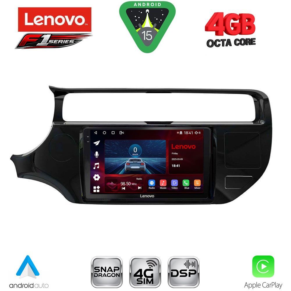SSQ9315_15 LENOVO SSQ 9315_CPA (9inc) MULTIMEDIA TABLET for KIA RIO mod. 2015-2018 - Image 1