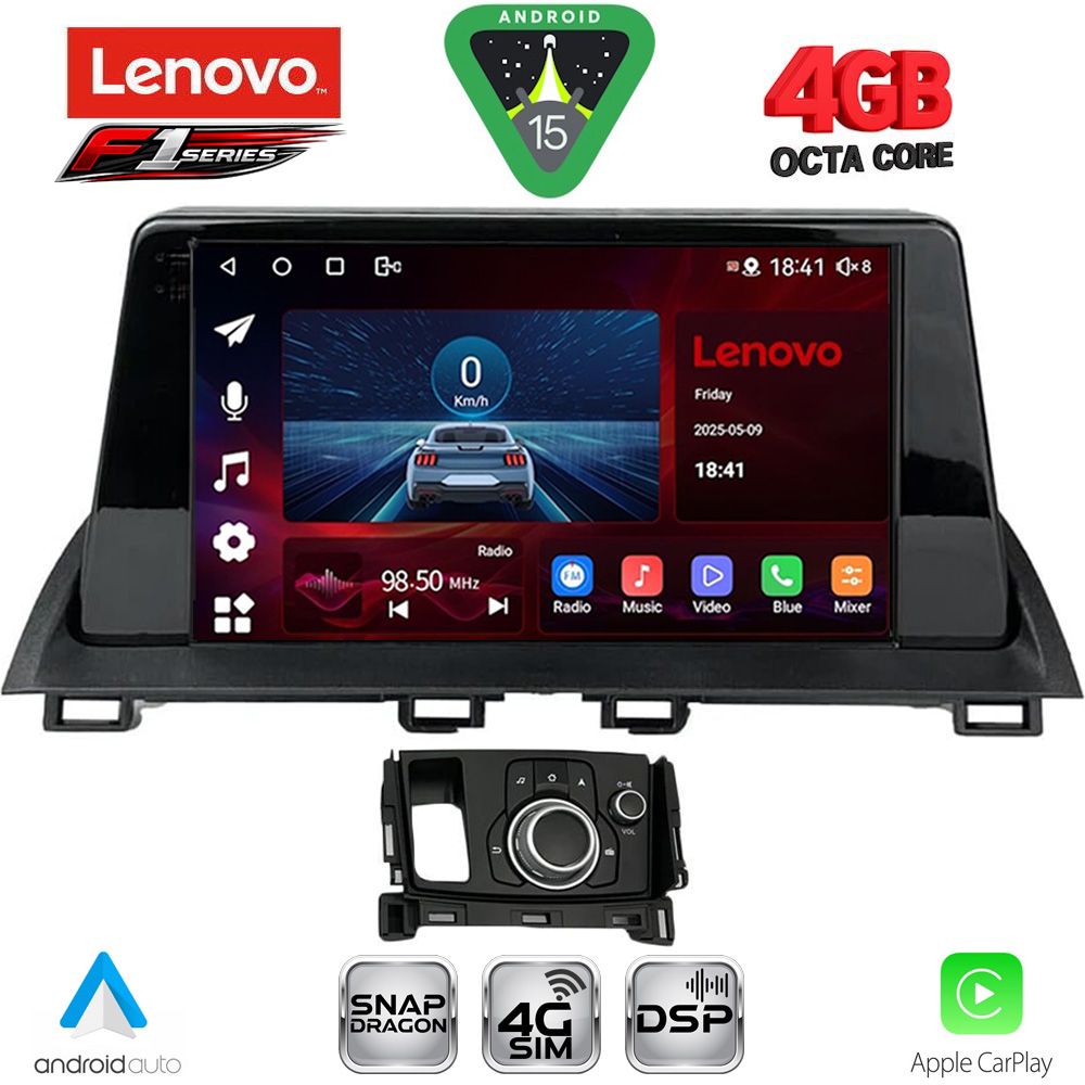 SSQ9386_15 LENOVO SSQ 9386_CPA (9inc) MULTIMEDIA TABLET for MAZDA CX4 mod. 2016-2025 - Image 1
