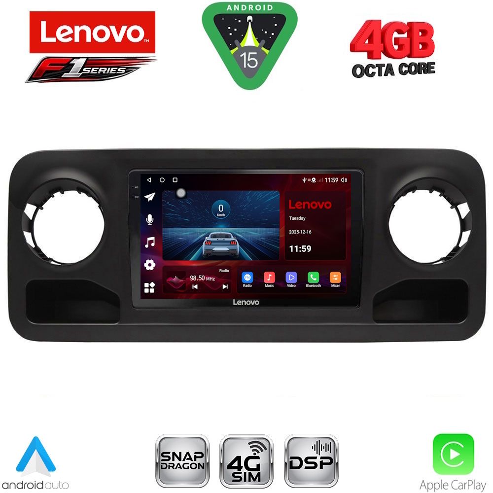 SSQ9424_15 LENOVO SSQ 9424_CPA (10inc) MULTIMEDIA TABLET for MERCEDES SPRINTER mod. 2018-2026 - Image 1