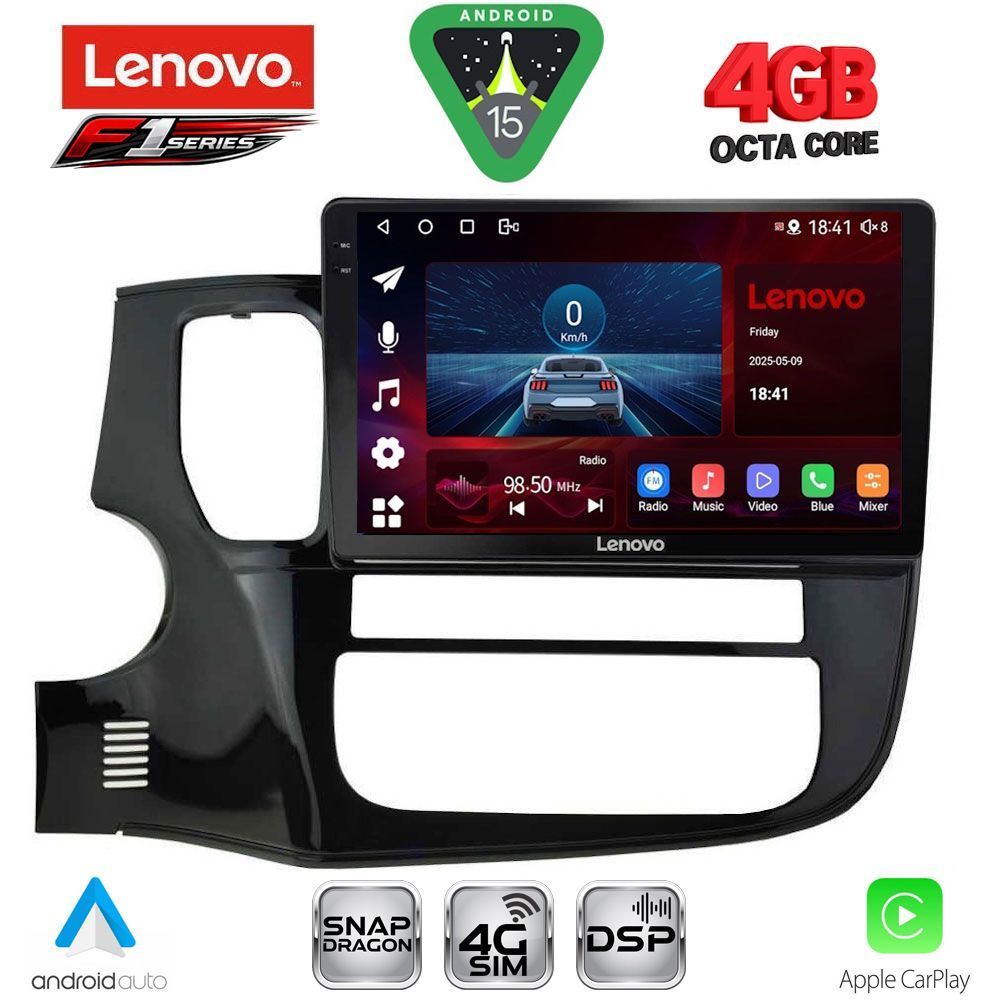 SSQ9443_15 LENOVO SSQ 9443_CPA (10inc) MULTIMEDIA TABLET for MITSUBISHI OUTLANDER mod. 2013-2020 - Image 1