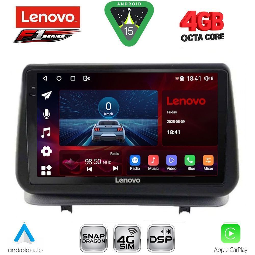 SSQ9543-15 LENOVO SSQ 9543_CPA (9inc) MULTIMEDIA TABLET for RENAULT CLIO mod. 2005-2011 - Image 1