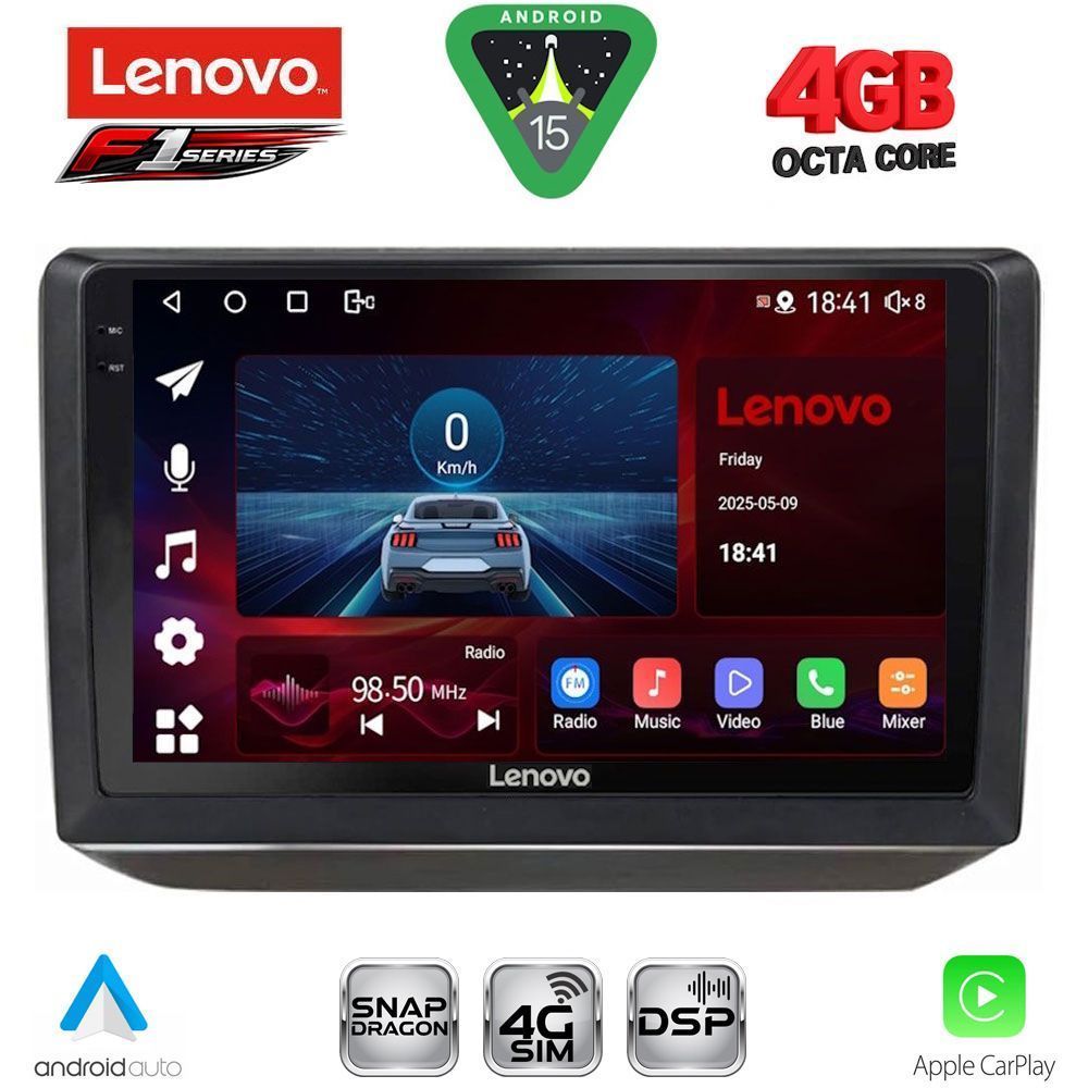 SSQ9581_15 LENOVO SSQ 9581_CPA (10inc) MULTIMEDIA TABLET for SKODA FABIA mod. 2008-2014 - Image 1