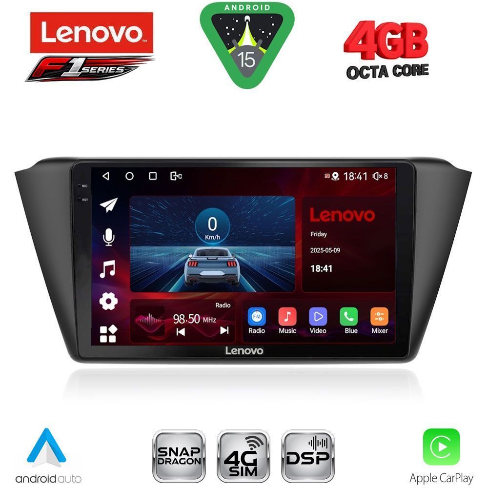 SSQ9582_15 LENOVO SSQ 9582_CPA (9inc) MULTIMEDIA TABLET for SKODA FABIA mod. 2015> - Image 1