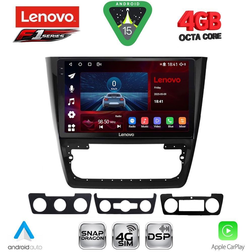 SSQ9610_15-1 LENOVO SSQ 9610_CPA (10inc) MULTIMEDIA TABLET for SKODA YETI mod. 2014-2018 - Image 1