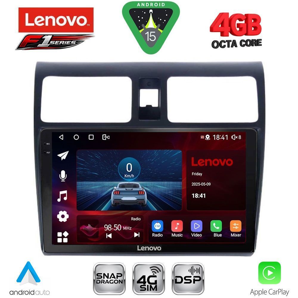 SSQ9684_15 LENOVO SSQ 9684_CPA (10inc) MULTIMEDIA TABLET for SUZUKI SWIFT mod. 2005-2011 - Image 1