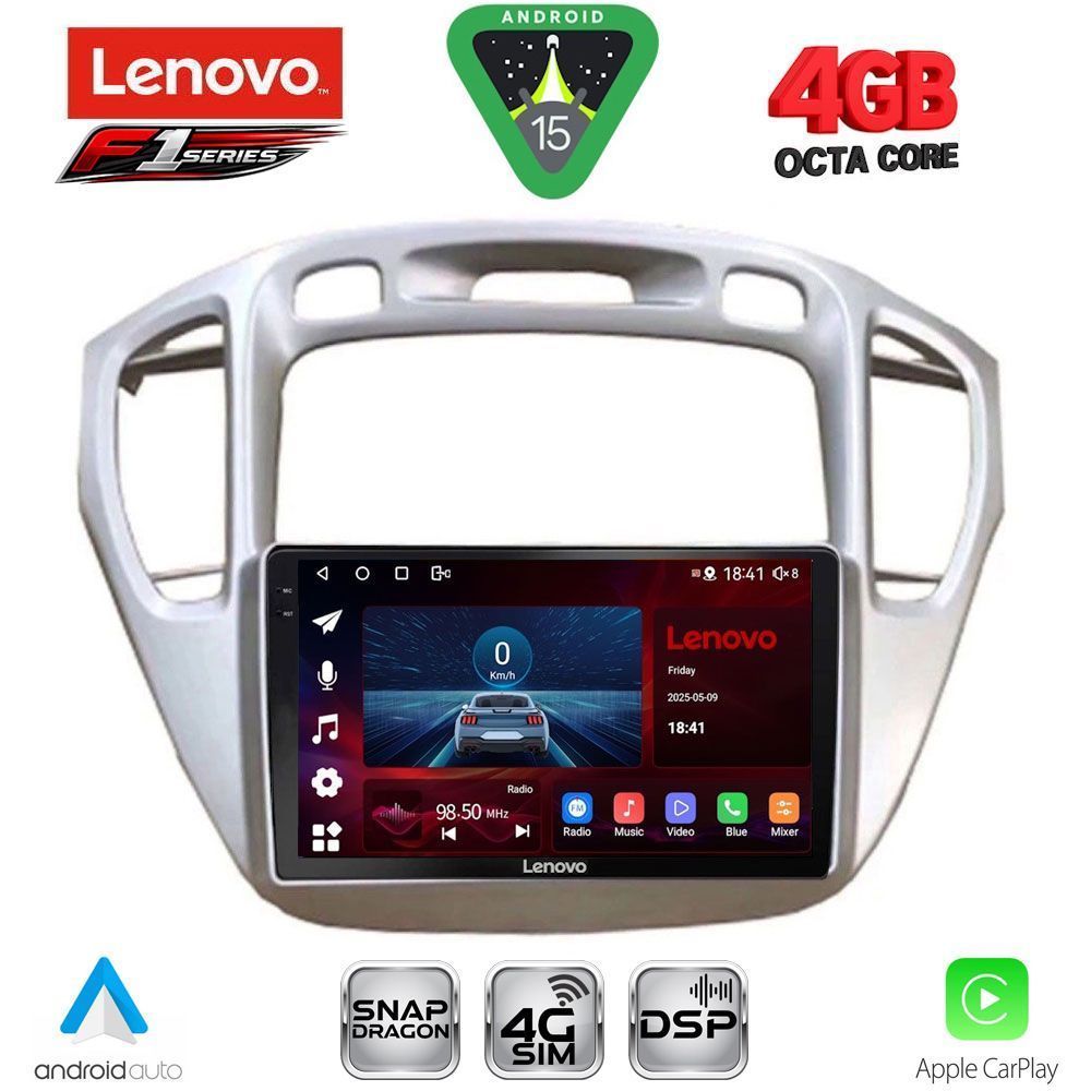 SSQ9718_15 LENOVO SSQ 9718_CPA (9inc) MULTIMEDIA TABLET for TOYOTA HIGHLANDER mod. 2002-2009 - Image 1