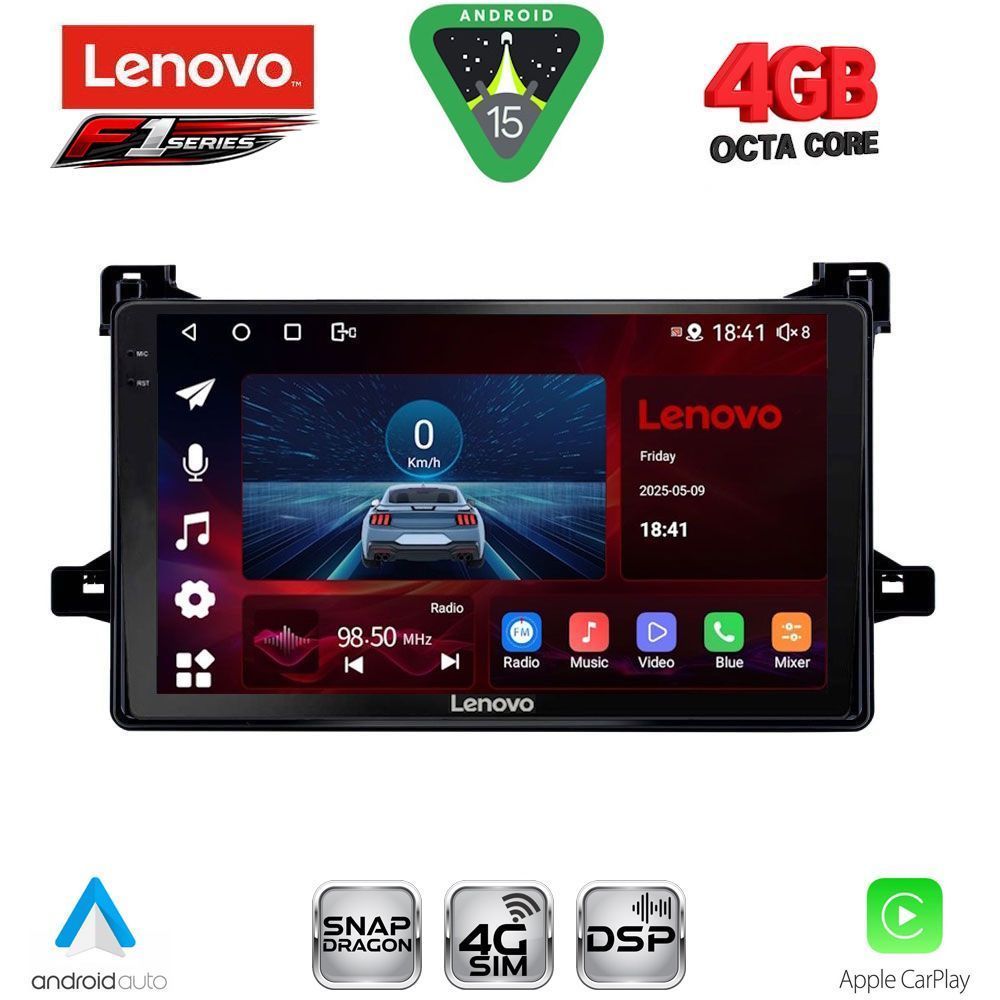 SSQ9727_15 LENOVO SSQ 9727_CPA (9inc) MULTIMEDIA TABLET for TOYOTA PRIUS mod. 2016-2020 - Image 1