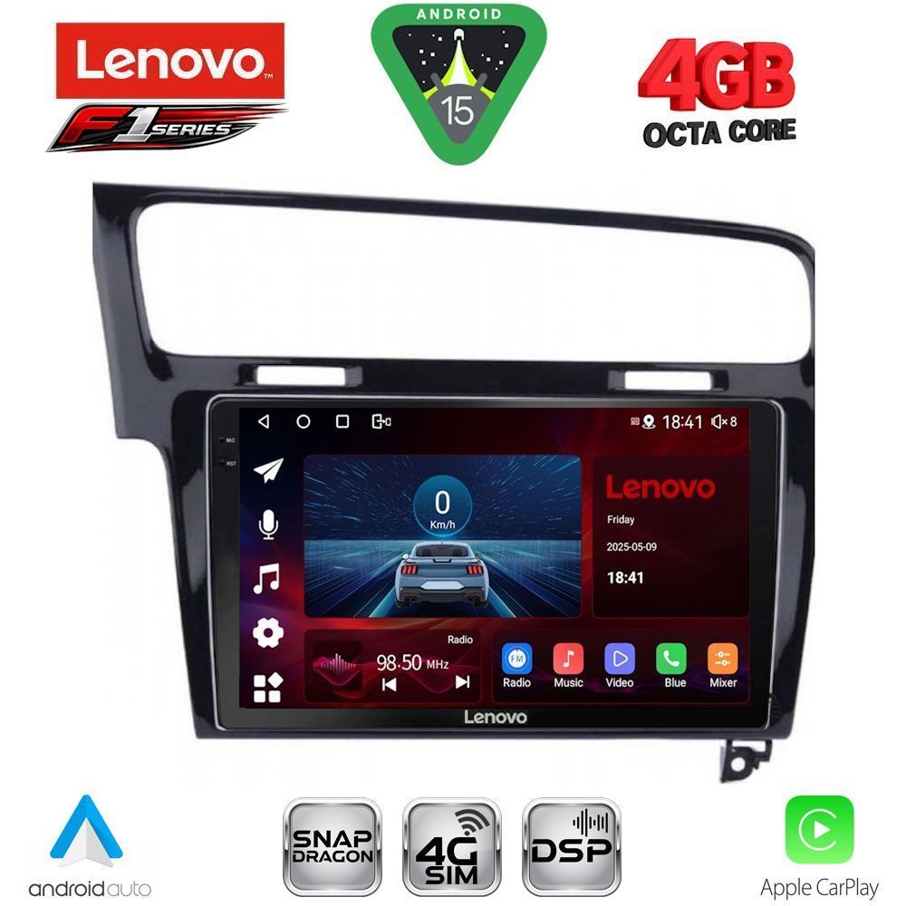 SSQ9747_15 LENOVO SSQ 9747BL_CPA (10inc) MULTIMEDIA TABLET for VW GOLF 7 mod. 2013-2020 - Image 1