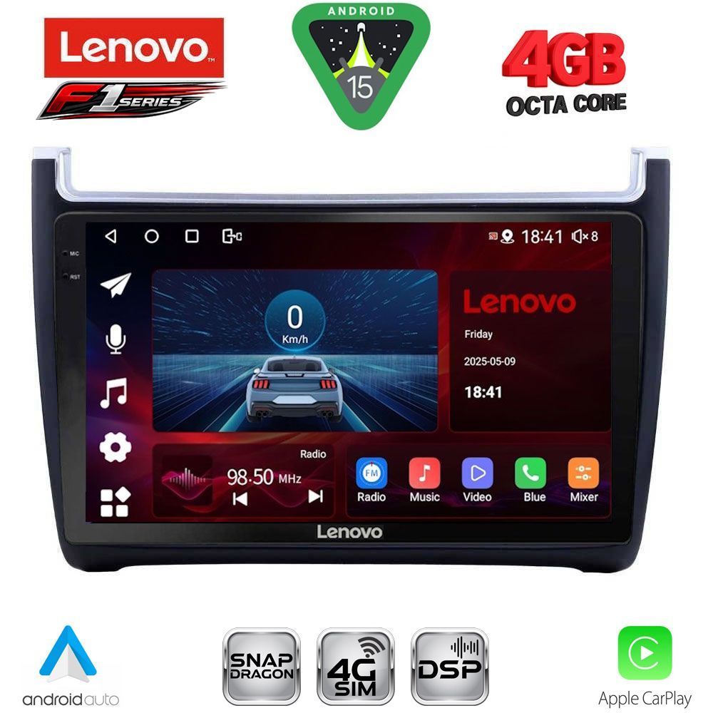 SSQ9757_15 LENOVO SSQ 9757_CPA (9inc) MULTIMEDIA TABLET for VW POLO mod. 2014-2017 - Image 1