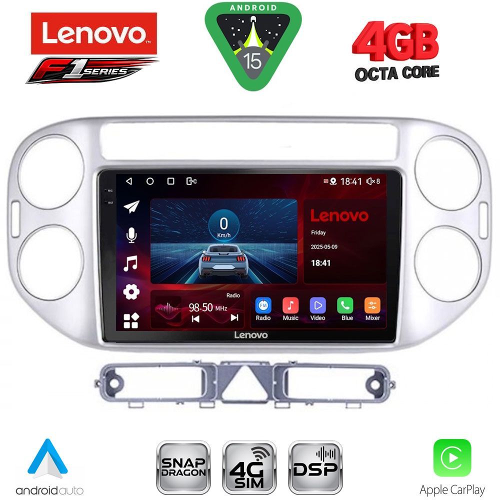 SSQ9759SL_15 LENOVO SSQ 9759SL_CPA (9inc) MULTIMEDIA TABLET for VW TIGUAN mod. 2004-2011 (SILVER) - Image 1