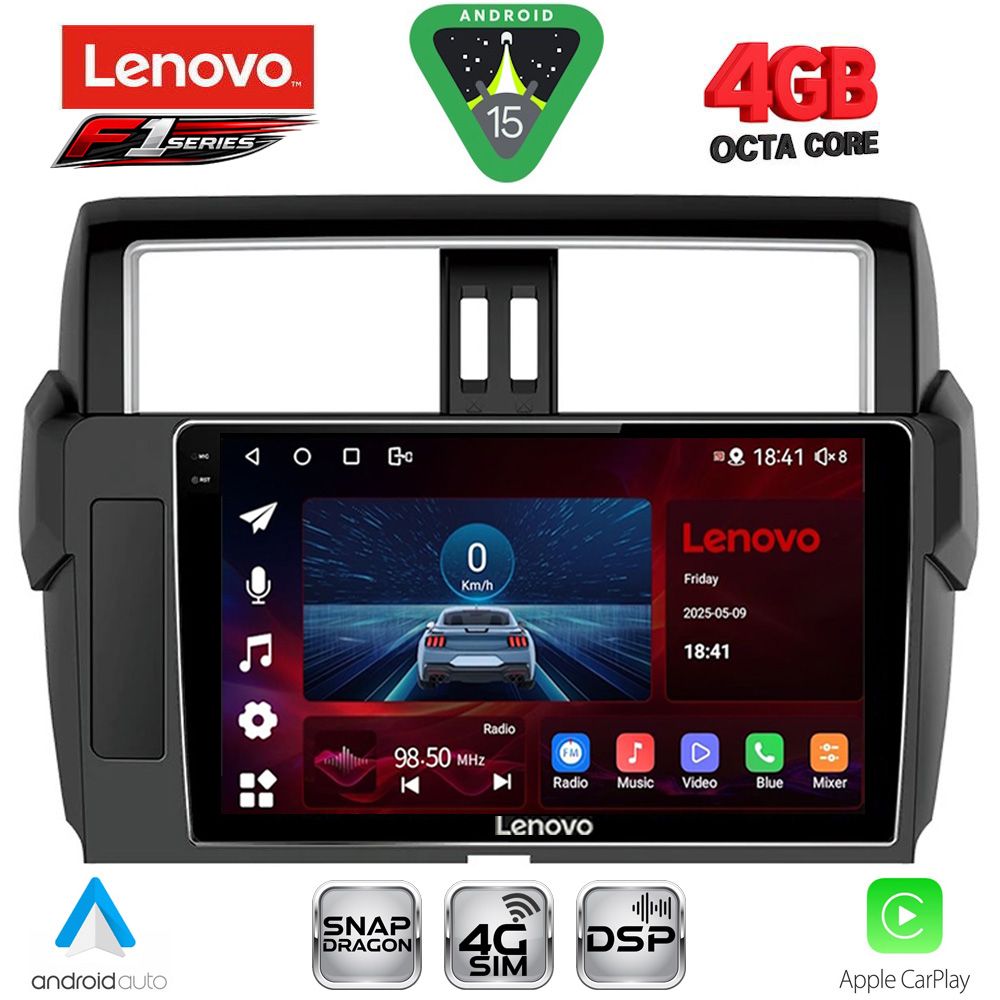 SSQ9777ΒL_15 LENOVO SSQ 9777_CPA (10inc) MULTIMEDIA TABLET for TOYOTA PRADO mod. 2014-2017 - Image 1