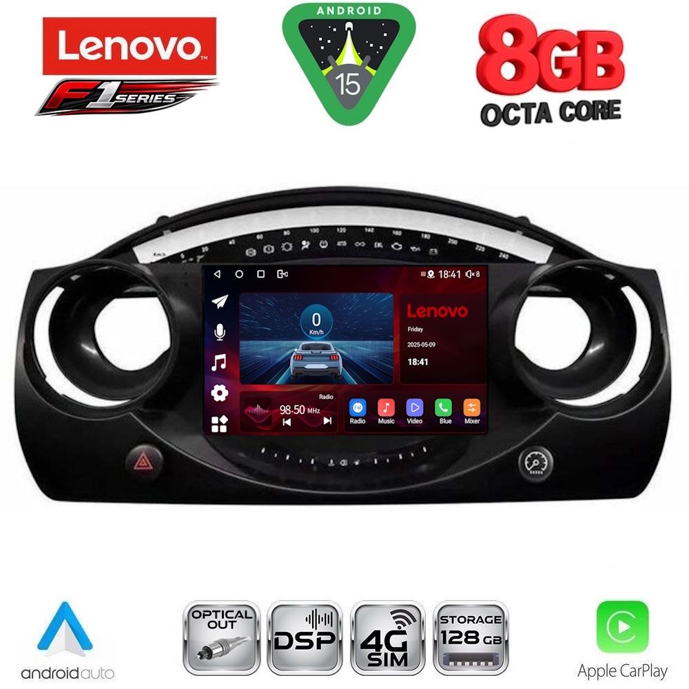 SSR10063-15 LENOVO SSR 10063_CPA (9inc) MULTIMEDIA TABLET for MINI COOPER (R50-R52-R53) mod. 2000-2006 - Image 1
