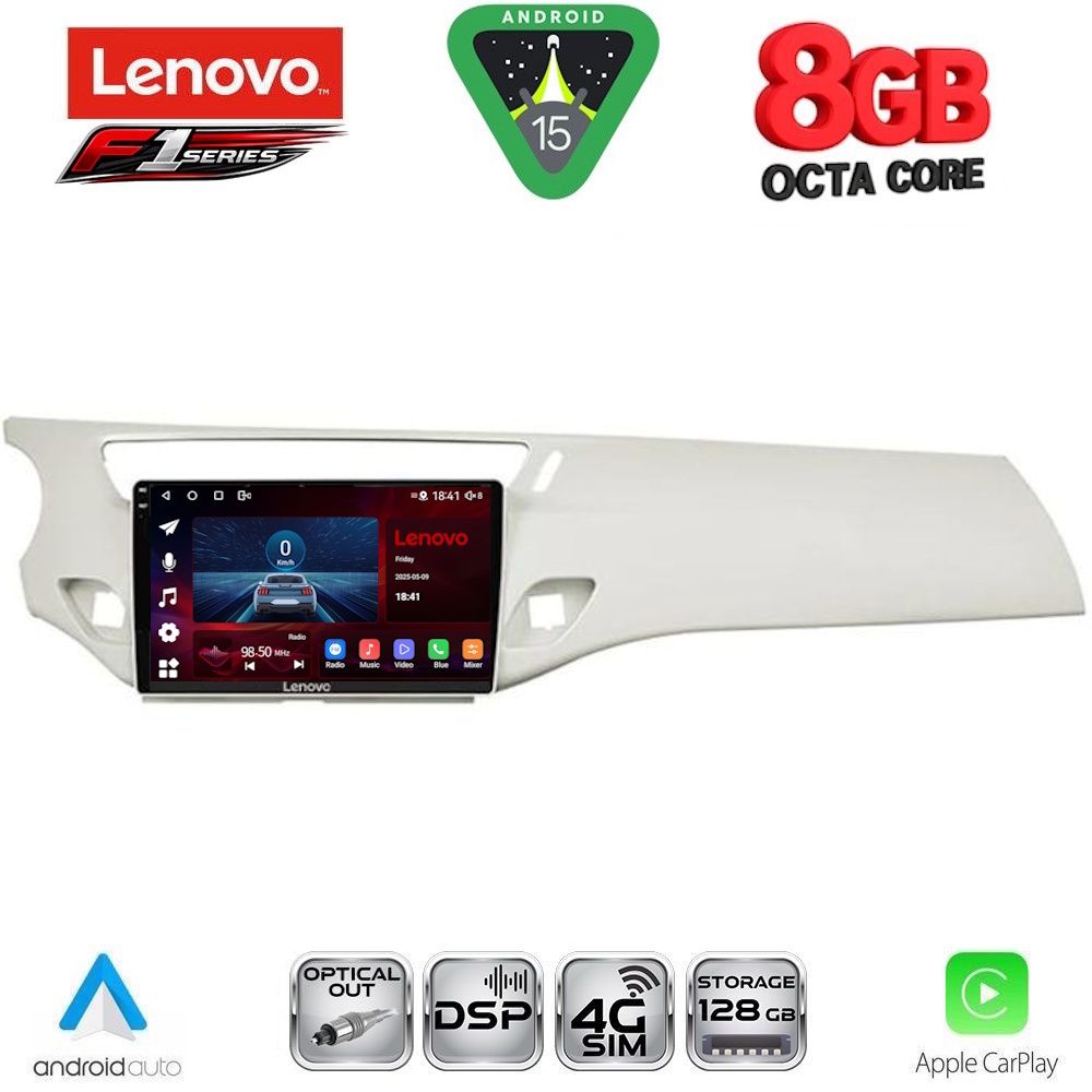 SSR10092SL-15 LENOVO SSR 10092WH_CPA (9inc) MULTIMEDIA TABLET for CITROEN C3 - DS3 mod. 2009-2016 (WHITE) - Image 1