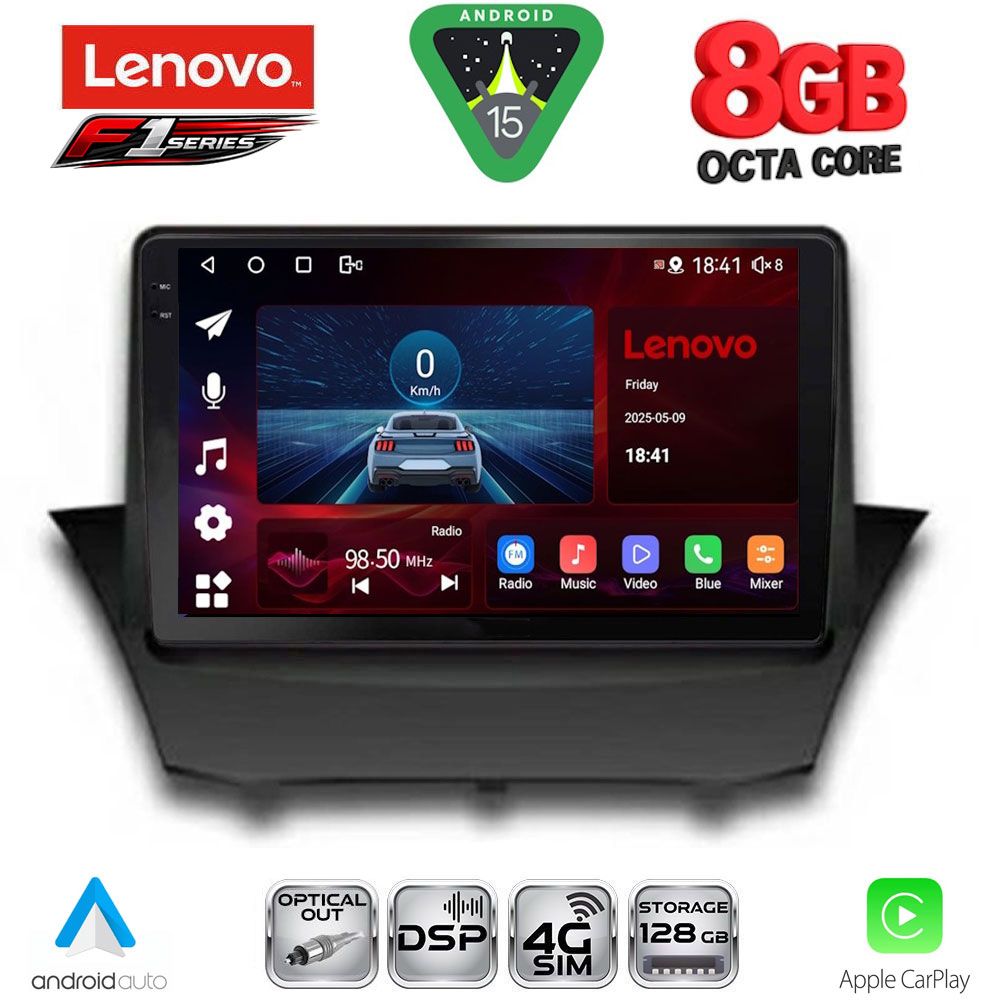 SSR10154_15 LENOVO SSR 10154A_CPA (9inc) MULTIMEDIA TABLET for FORD FIESTA mod. 2008-2017 - Image 1