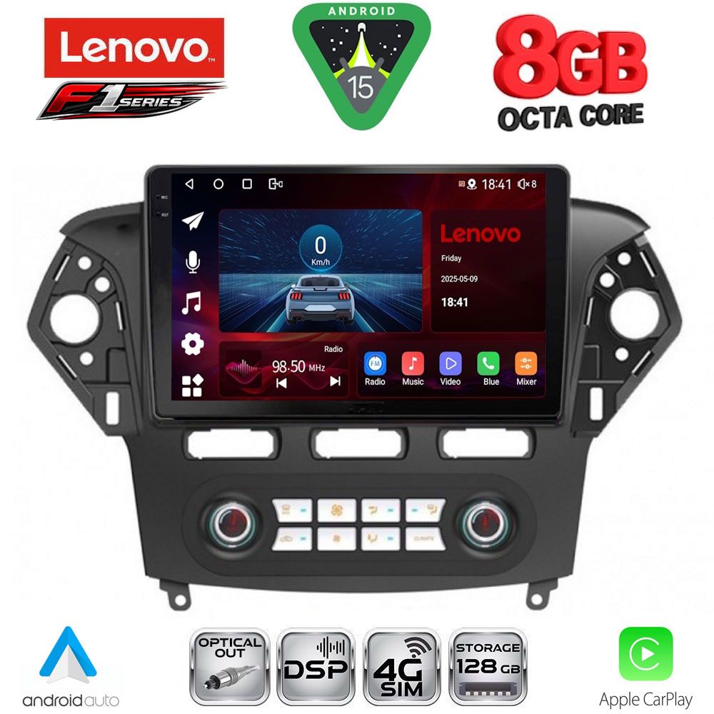 SSR10163CL_15 LENOVO SSR 10163_CPA CLIMA (10inc) MULTIMEDIA TABLET for FORD MONDEO mod. 2011-2013 - Image 1