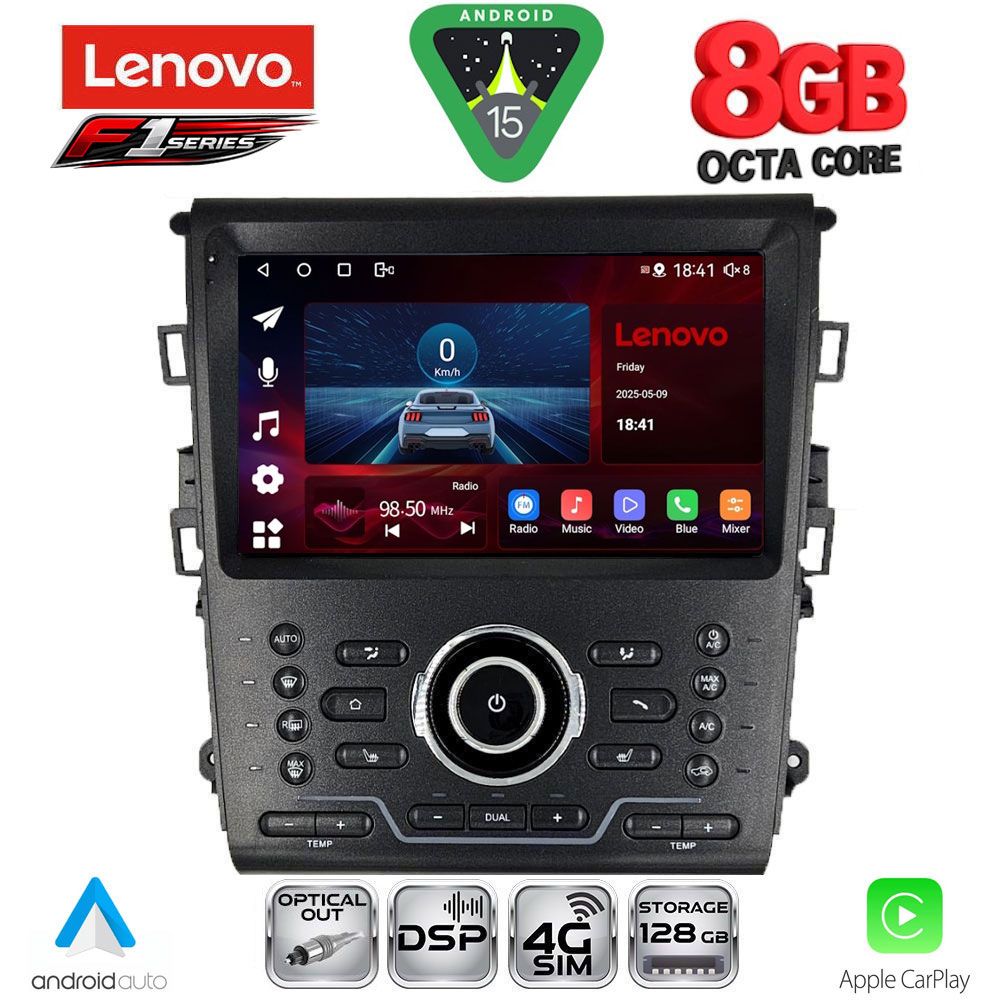 SSR10164CL_15 LENOVO SSR 10164_CPA CLIMA (9inc) MULTIMEDIA TABLET for FORD MONDEO mod. 2014-2023 - Image 1
