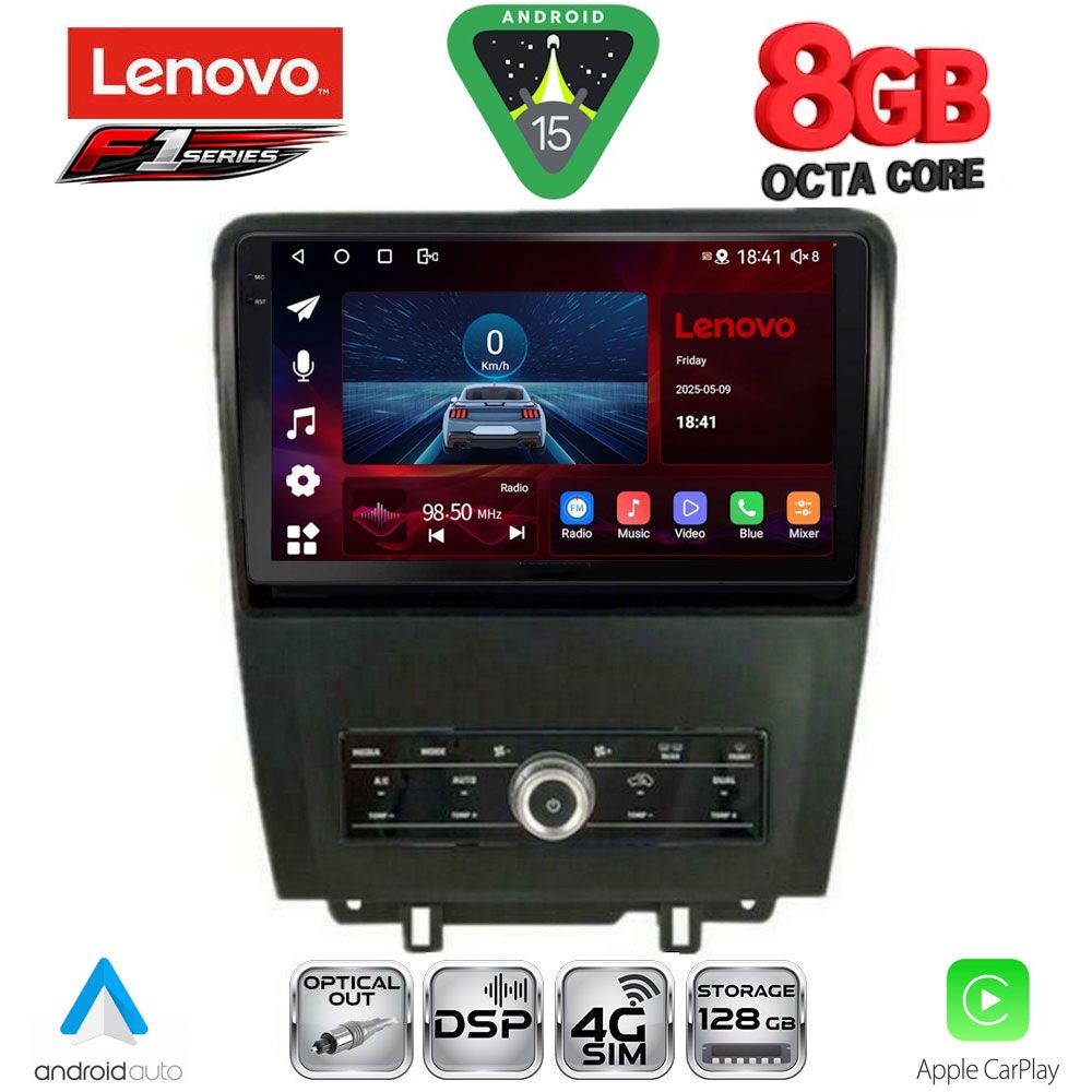 SSR10165_15 LENOVO SSR 10165_CPA (9inc) MULTIMEDIA TABLET for FORD MUSTANG mod. 2010-2015 - Image 1