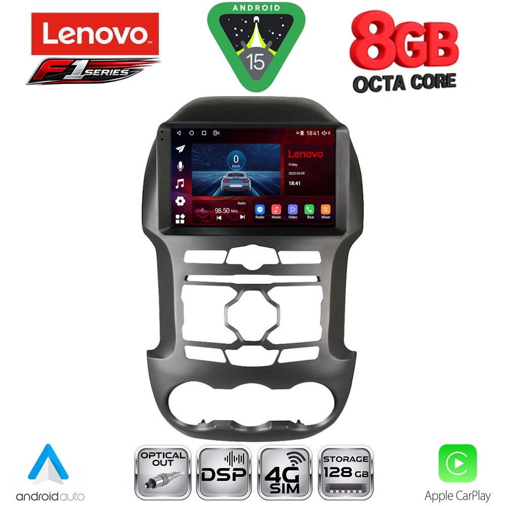 SSR10171S_15 LENOVO SSR 10171S_CPA (9inc) MULTIMEDIA TABLET for FORD RANGER mod. 2011-2015 - Image 1