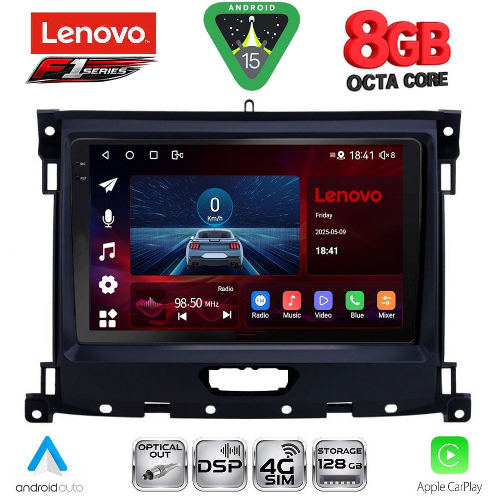 SSR10173_15_ LENOVO SSR 10173_CPA (9inc) MULTIMEDIA TABLET for FORD RANGER mod. 2018-2023 - Image 1