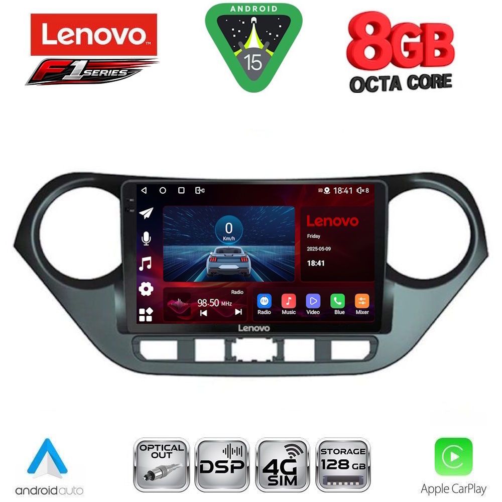 SSR10224-15 LENOVO SSR 10224_CPA (9inc) MULTIMEDIA TABLET for HYUNDAI i10 mod. 2014-2020 - Image 1