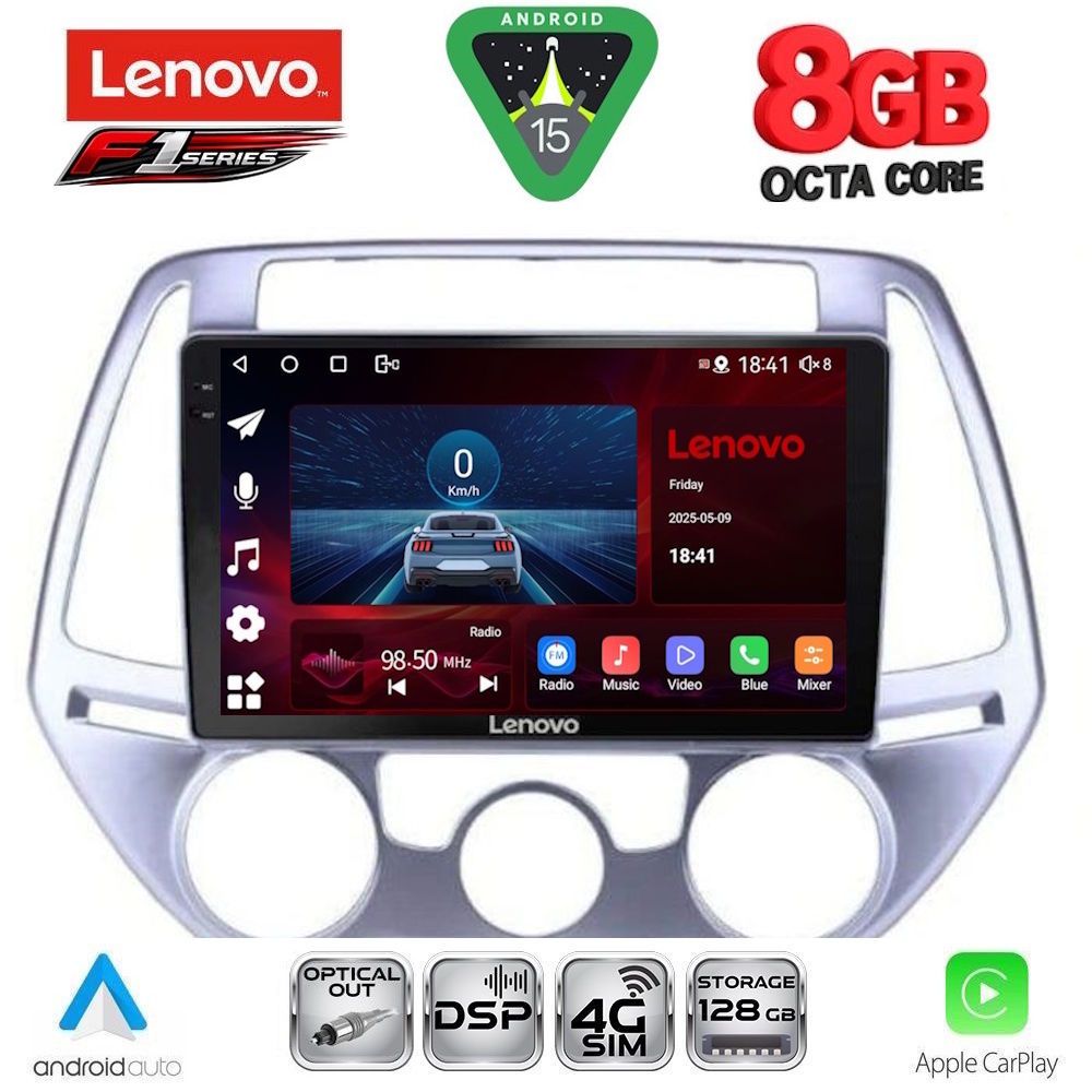SSR10227AC-15 LENOVO SSR 10227_CPA A/C (9inc) MULTIMEDIA TABLET for HYUNDAI i20 mod. 2008-2012 - Image 1