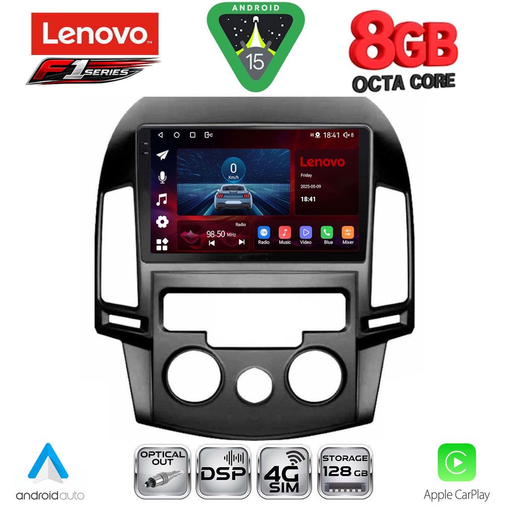 SSR10231AC_15 LENOVO SSR 10231_CPA A/C (9inc) MULTIMEDIA TABLET for HYUNDAI i30 mod. 2007-2012 - Image 1