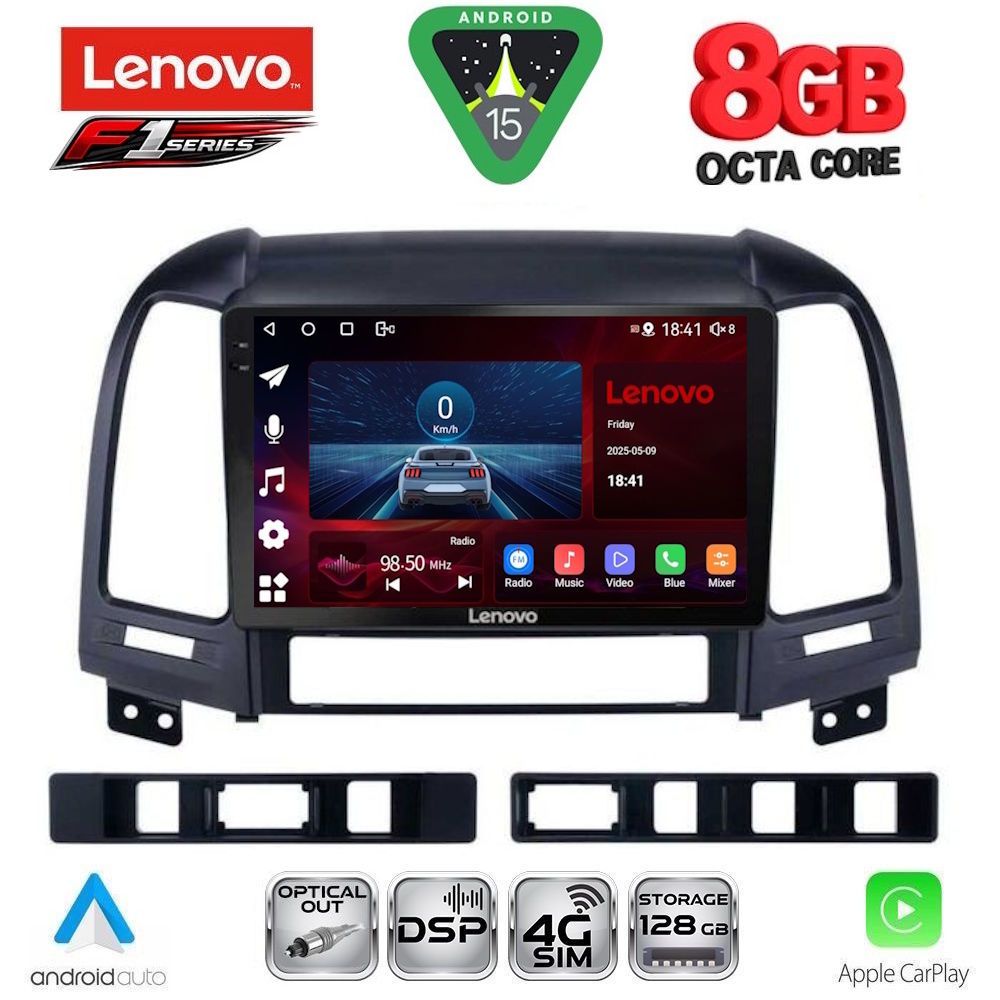 SSR10239-15 LENOVO SSR 10239_CPA (9inc) MULTIMEDIA TABLET for HYUNDAI SANTA FE mod. 2005-2013 - Image 1