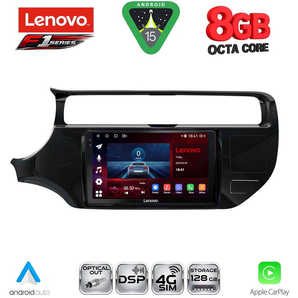 SSR10315_15 LENOVO SSR 10315_CPA (9inc) MULTIMEDIA TABLET for KIA RIO mod. 2015-2018 - Image 1