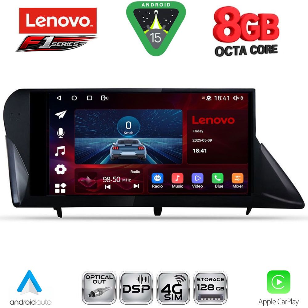 SSR10346_15 LENOVO SSR 10346_CPA (9inc) MULTIMEDIA TABLET for LEXUS RX mod. 2009-2014 - Image 1