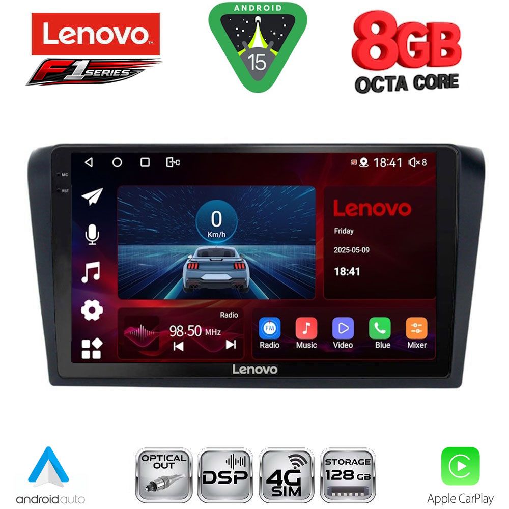 SSR10365_15 LENOVO SSR 10365_CPA (9inc) MULTIMEDIA TABLET for MAZDA 3 mod. 2003-2008 - Image 1