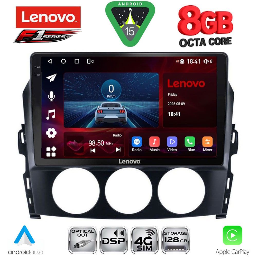 SSR10392_15 LENOVO SSR 10392_CPA (9inc) MULTIMEDIA TABLET for MAZDA MX5 mod. 2005-2015 - Image 1