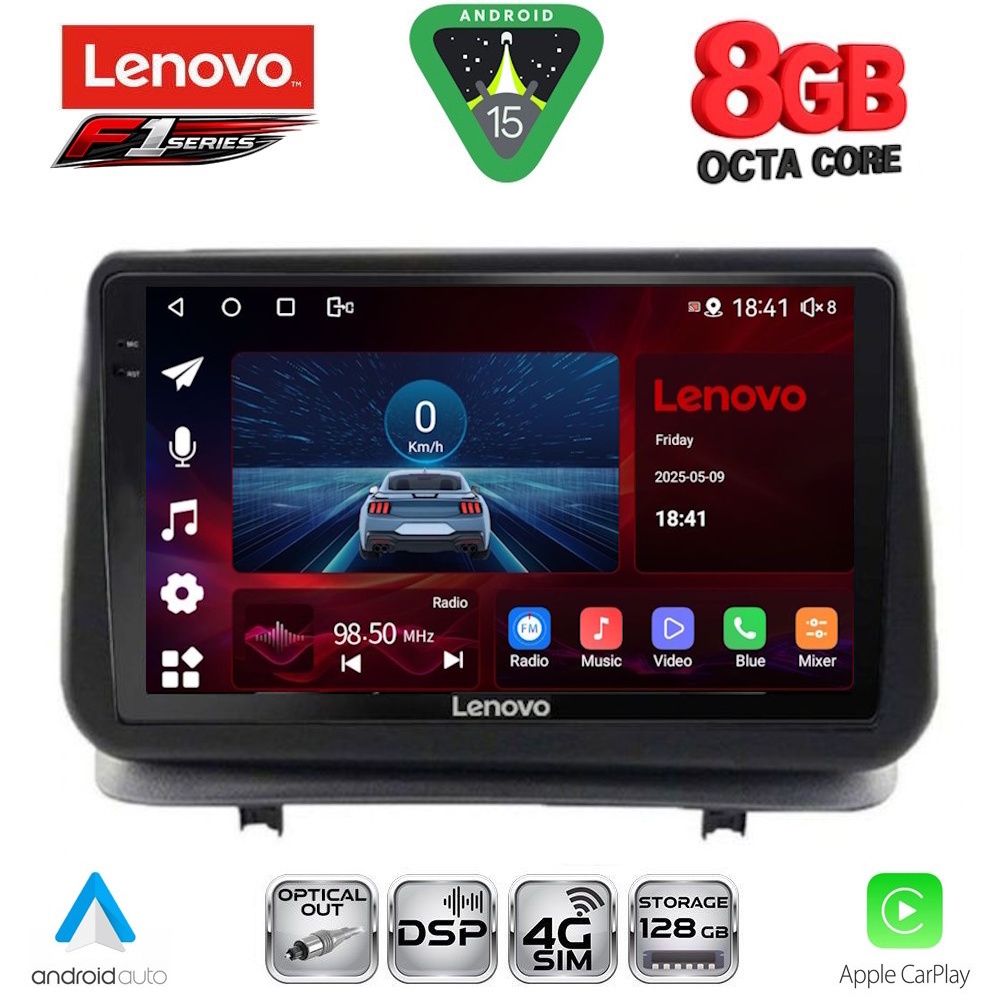 SSR10543-15 LENOVO SSR 10543_CPA (9inc) MULTIMEDIA TABLET for RENAULT CLIO mod. 2005-2011 - Image 1