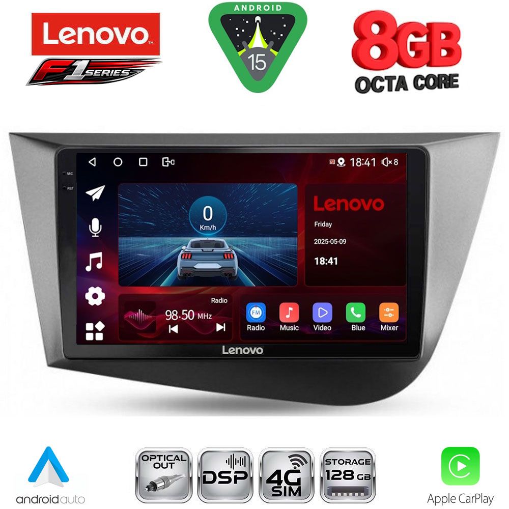 SSR10574_15 LENOVO SSR 10574_CPA (9inc) MULTIMEDIA TABLET for SEAT LEON mod. 2005-2012 - Image 1