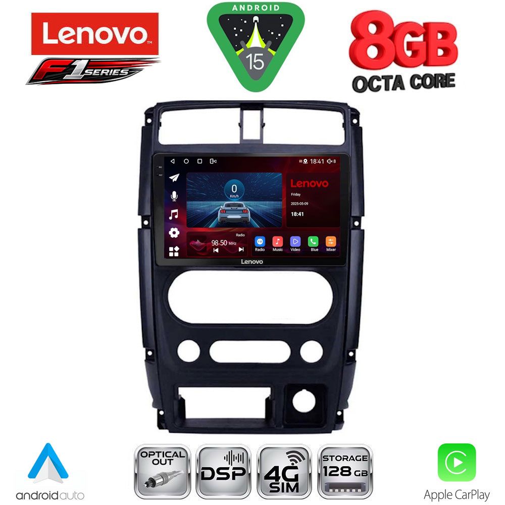 SSR10678_15 LENOVO SSR 10678_CPA (9inc) MULTIMEDIA TABLET for SUZUKI JIMNY mod. 2007-2017 - Image 1