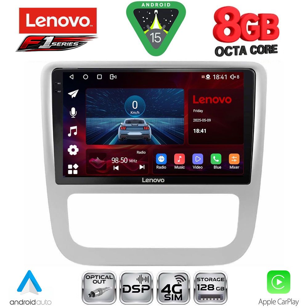 SSR10751_15 LENOVO SSR 10751_CPA CLIMA (9inc) MULTIMEDIA TABLET for VW EOS mod. 2006> - SCIROCCO mod. 2011-2014 - Image 1