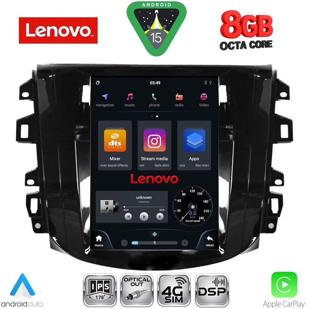 SSW10856_15 LENOVO SSW 10856_CPA TESLA STYLE for NISSAN NAVARA mod. 2016-2025 - Image 1