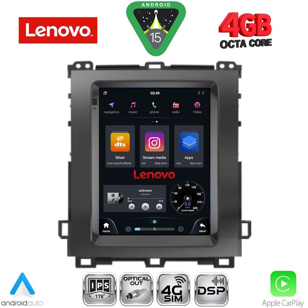SSX9982_15 LENOVO SSX 9982_CPA TESLA STYLE for TOYOTA LANDCRUISER mod. 2003-2009 - Image 1