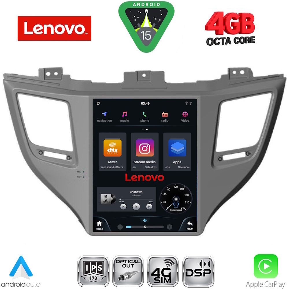 SSX9997_15 LENOVO SSX 9997_CPA TESLA STYLE for HYUNDAI TUCSON mod. 2015-2019 - Image 1