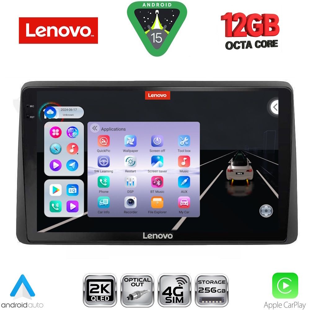 SSZ12104_15 LENOVO SSZ 12104_CPA (10inc) MULTIMEDIA TABLET for DACIA DUSTER mod. 2019-2026 - Image 1