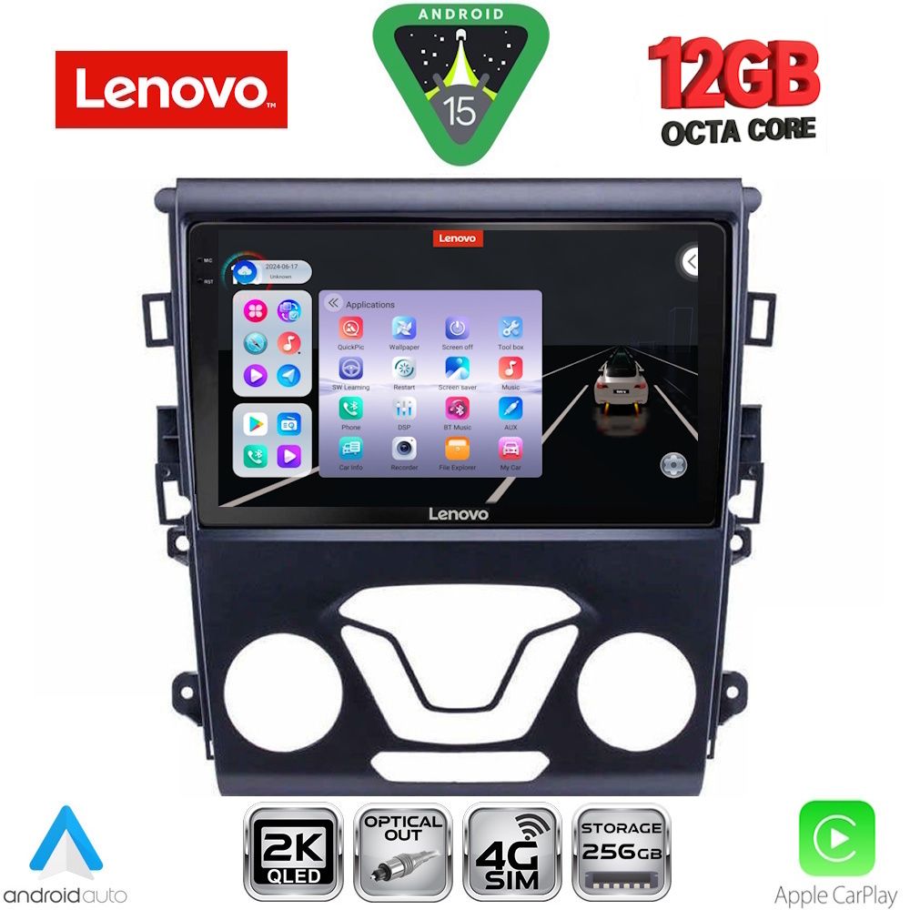 SSZ12164_15 LENOVO SSZ 12164_CPA A/C (9inc) MULTIMEDIA TABLET for FORD MONDEO mod. 2014-2023 - Image 1