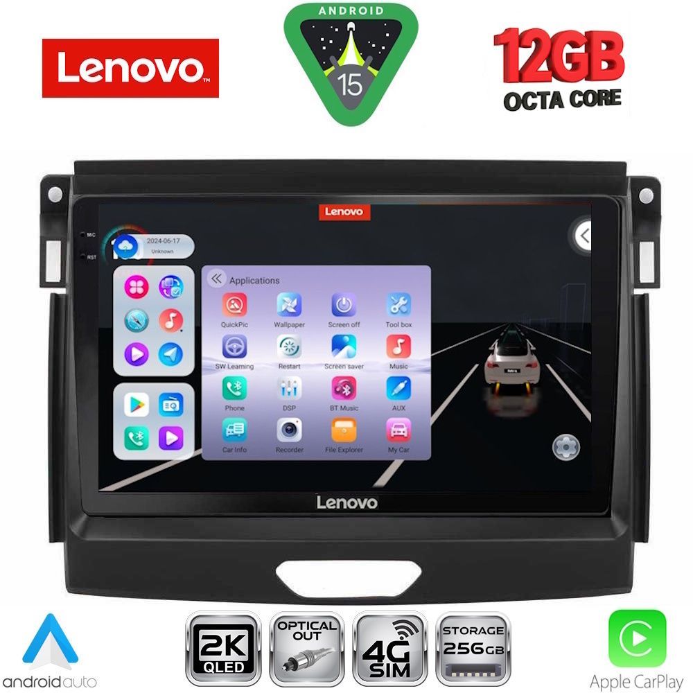 SSZ12172A_15 LENOVO SSZ 12172A_CPA (9inc) MULTIMEDIA TABLET for FORD RANGER mod. 2015-2018 - Image 1