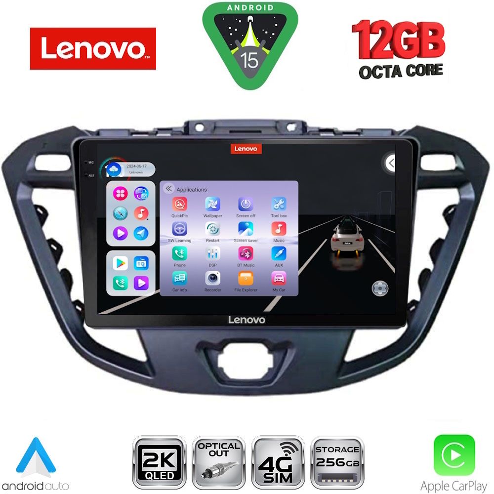 SSZ12177_15 LENOVO SSZ 12177_CPA (9inc) MULTIMEDIA TABLET for FORD TRANSIT CUSTOM | TOURNEO CUSTOM mod. 2013-2019 - Image 1