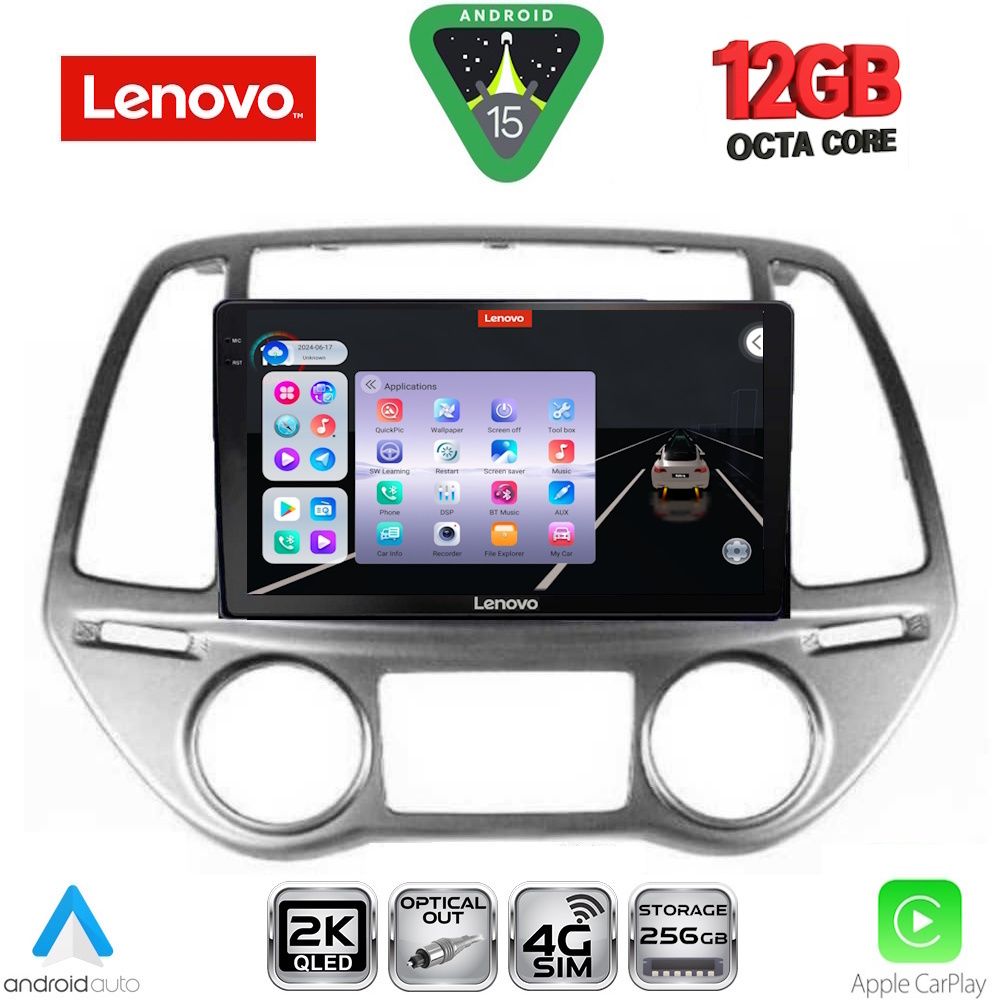 SSZ12227CL_15 LENOVO SSZ 12227_CPA CLIMA (9inc) MULTIMEDIA TABLET for HYUNDAI i20 mod. 2008-2012 - Image 1