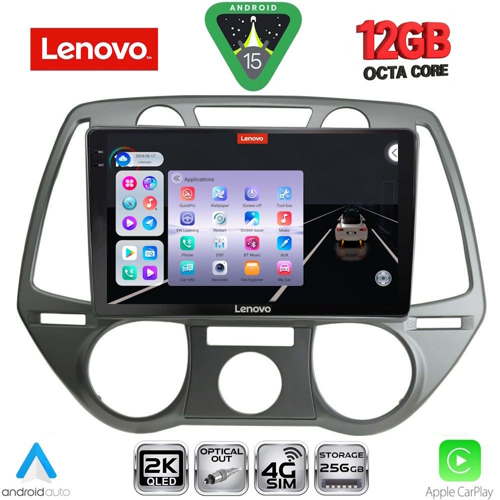 SSZ12228_15 LENOVO SSZ 12228_CPA A/C (9inc) MULTIMEDIA TABLET for HYUNDAI i20 mod. 2008-2012 - Image 1