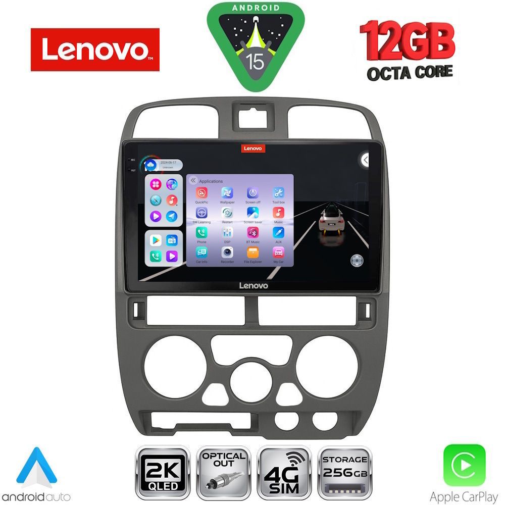 SSZ12253GR_15 LENOVO SSZ 12253GR_CPA (9inc) MULTIMEDIA TABLET for ISUZU D-MAX mod. 2002-2008 (GREY) - Image 1