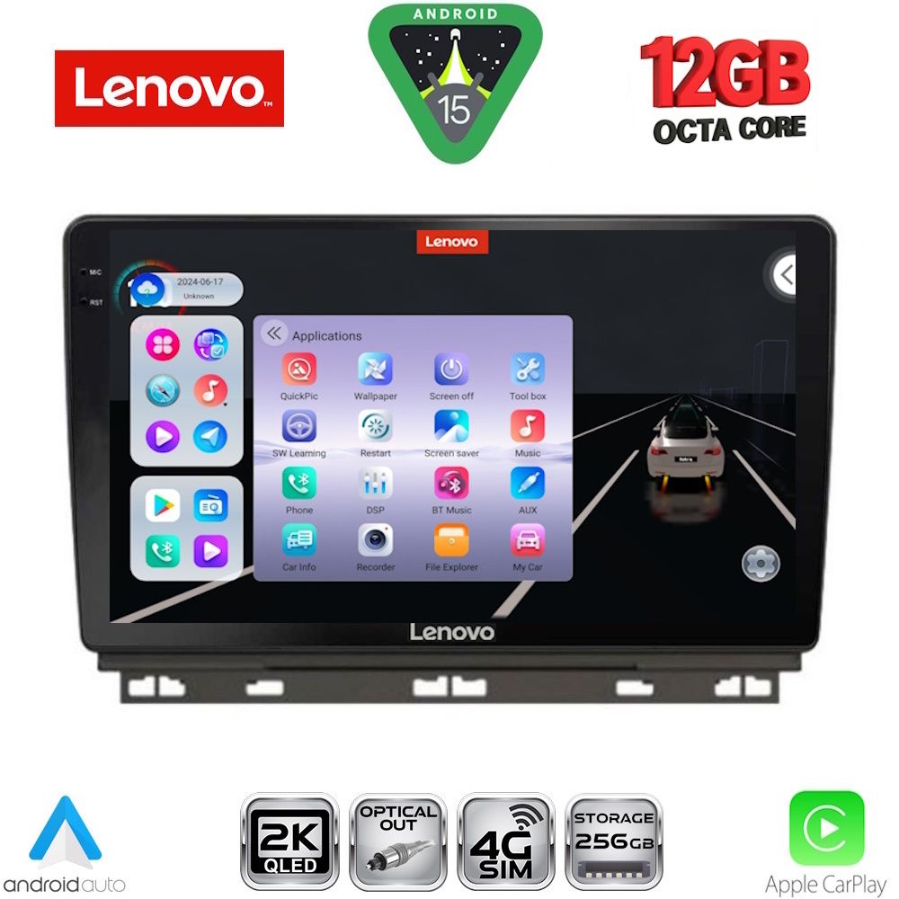 SSZ12546_15 LENOVO SSZ 12546_CPA (9inc) MULTIMEDIA TABLET for RENAULT CLIO - CAPTUR mod. 2019-2026 - Image 1