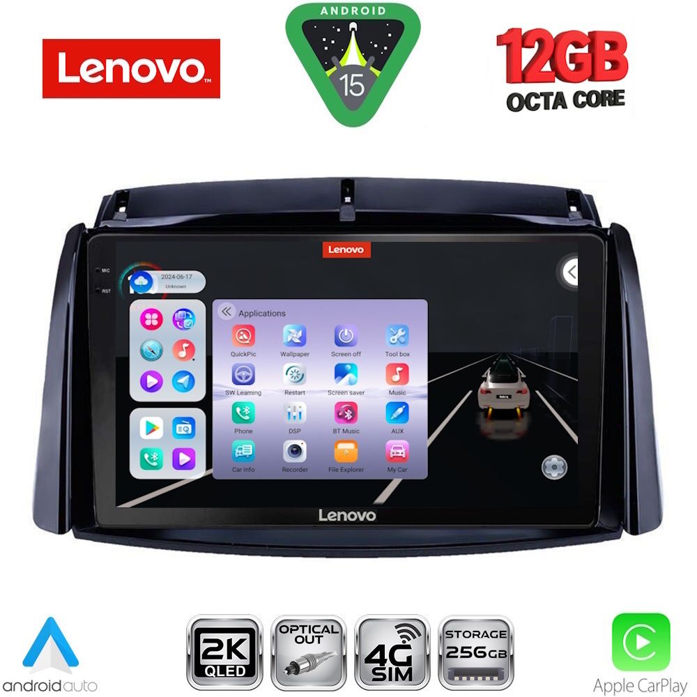SSZ12551_15 LENOVO SSZ 12551_CPA (9inc) MULTIMEDIA TABLET for RENAULT KOLEOS mod. 2006-2016 - Image 1